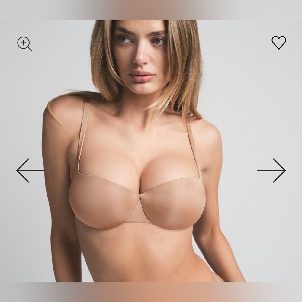 🆕 NWT SKIMS ULTIMATE Balconette Push-Up Bra - CLAY - 36 C - Picture 4 of 5